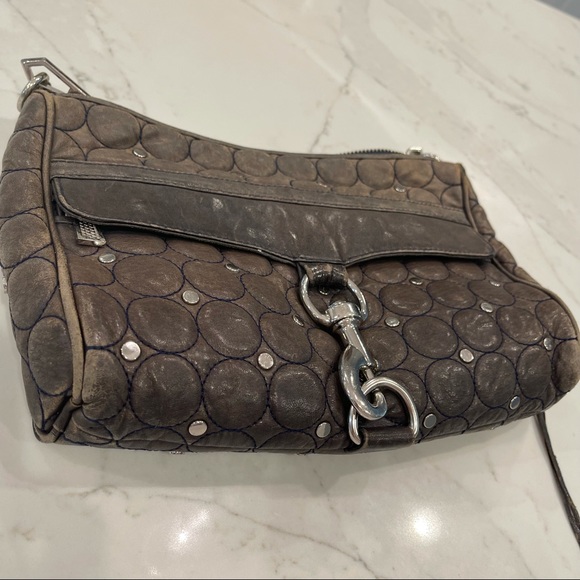 🎉HOST PICK🎉 Rebecca Minkoff navy & silver studded purse - Picture 3 of 13